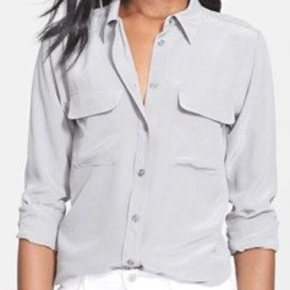 Equipment Silk shirt in light purple